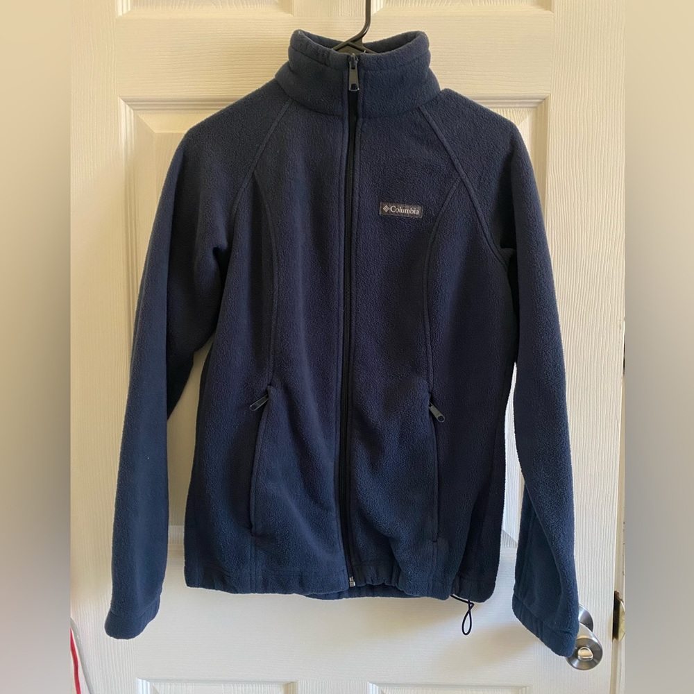 Navy blue Colombia fleece zip up